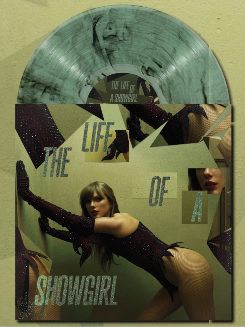 Taylor Swift TLOAS Shiny Bug Edition Wintergreen/Onyx Marble Vinyl